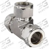PARKER Compression Tee Fitting: 3/4 in OD x 3/4 in OD x 3/4 in OD Fitting Size, Stainless Steel (MPN 12ET12-316). Key specifications — Compatible Fitting Brands: Parker A-LOK; Brand: PARKER.