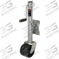 CURT Trailer Jack: Marine Jack, 1,500 lb Static Load Capacity, Sidewind, Bolt-On, 23 in (MPN 28155). Key specifications — Handle Type: Sidewind; Mounting Type: Bolt-On; Maximum Lift Height: 23 in; Base: Wheel; Brand: CURT.