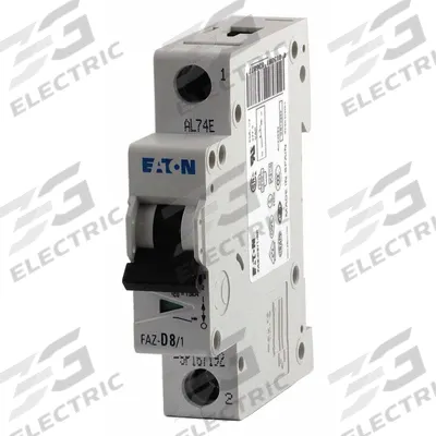 EATON Supplementary Protector: 16 A Amps, 48V DC, 15kA at 240/415V AC, Lug, FAZ - B-Curve, 1-Pole UL1077 DIN Rail-Mount Supplementary Protectors