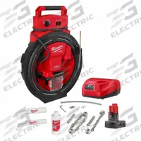 MILWAUKEE Chain Snake Kit: Cordless, M12 FUEL™, M12™, For 1 1/4 in to 2 in Pipe, 1/4 in Cable Dia. (MPN 2519-21). Key specifications — attr517452: Head Attachment Kit; attr517439: M12 FUEL™; attr517433: Cordless.
