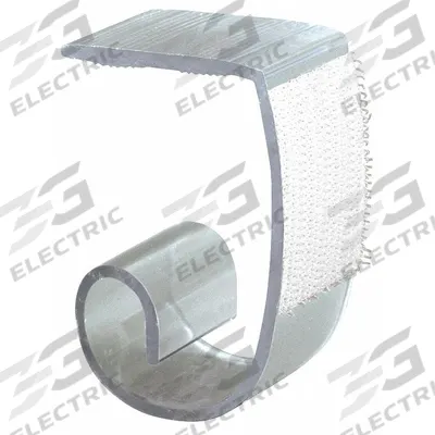 SUPER MULTI-CLIP BY FASTENATION Super Multi Skirting Clips with Hook-and-Loop: Clear - Tablecloth & Table Skirt Clips
