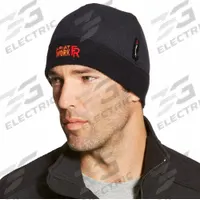 ARIAT FR Beanie: 15 cal/sq cm ATPV, Polartec® ( 9 oz ), Black, Insulated for Cold Conditions (MPN 10018117). Key specifications — Brand: ARIAT; Areas Covered: Head; Areas Exposed: Face; Color: Black; Garment Type: Hat; Insulated for Cold Conditions: Yes; Standards: NFPA 70E/ NFPA 2112.