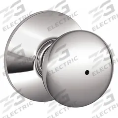 SCHLAGE RESIDENTIAL Door Lockset: Privacy Knob Locksets, Chrome (MPN F40 PLY 625). Key specifications — Lockset Style: Plymouth.
