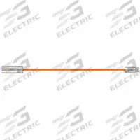 READYCABLE Servo Cable: Extension, 80 ft Lg, For Allen-Bradley, Similar To 2090-CSBM1E1-14AF, PUR (MPN MAT9851726-80). Key specifications — Cable Jacket Color: Orange; Conductor Configuration: (4xAWG16 (1.5))+(2xAWG18 (0.75))+(1PRxAWG22 (0.34)); Brand: READYCABLE; Cable Jacket Material: PUR.