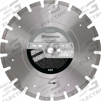 HUSQVARNA Diamond Saw Blade: Asphalt, 14 in Blade Dia., Wet/Dry, For Power Cutter - Concrete & Asphalt-Cutting Blades
