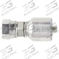 PARKER Hydraulic Crimp Fitting: Steel x Steel, Straight, -4 For Hose Dash Size, Female x Genderless (MPN 10743-4-4). Key specifications — Brand: PARKER; Fitting Gender: Female x Genderless; Fitting Connection Type: NPSM x Crimp; Thread Size: 1/4"-18; For Hose Dash Size: -4.