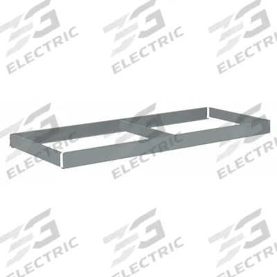 TENNSCO Shelf: 60 in x 24 in, 2,250 lb Load Capacity, Gray - Open Deck Shelf Kits for Boltless Shelving