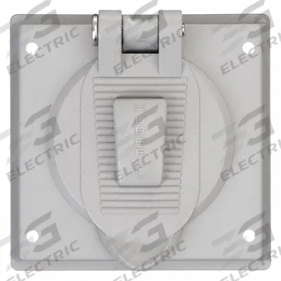 HUBBELL WIRING DEVICE-KELLEMS Weatherproof Cover: Polycarbonate, Receptacles, 2 Gangs - Plastic Weatherproof Electrical Box Covers