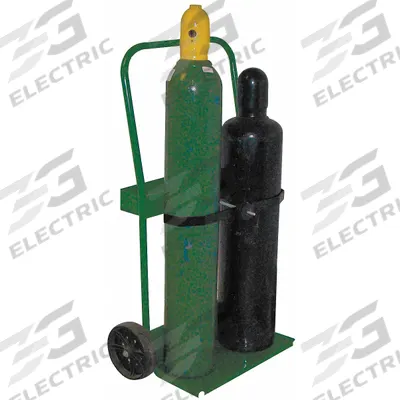 SAFTCART Cylinder Hand Truck: 400 lb, Side by Side, 2 Cylinder - Welding Cylinder Hand Trucks