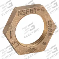 APPROVED VENDOR Locknut: Locknut, 1 in, NPSL Threaded, Class 125, C89833 Brass, 200 psi, 3/8 in Lg (MPN ZUSA-PF-10337). Key specifications — Brand: APPROVED VENDOR; Maximum Operating Pressure: 200 psi.