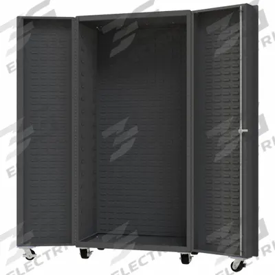 DURHAM MFG Heavy duty mobile cabinet: 36 1/4 in x 26 in x 76 1/4 in, 0 Shelves, 0 Bins - Mobile Bin Cabinets
