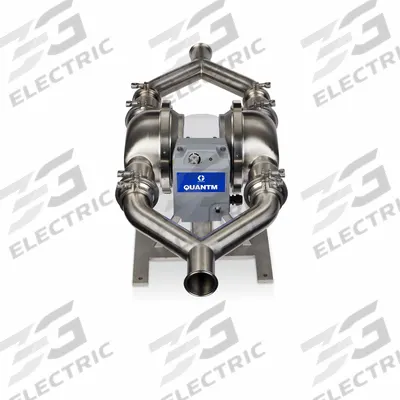GRACO Electric Diaphragm Pump: Stainless Steel Body, Three Phase, 380-480V AC - FDA-Compliant EODD Pumps