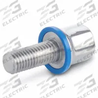 Hygienic Hex Head Screws: Stainless Steel, Fully Threaded, M8, 20 mm Fastener Lg, Grade 316L (MPN 1580-M8-20-PL-E). Key specifications — Brand: JW WINCO; Washer Type: FDA-Approved Pre-Mounted Sealing.