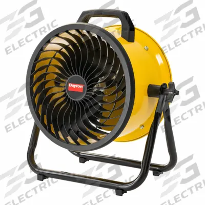 Dayton Circulating Fan: 10 in Blade Dia, Non-Oscillating, 3 Speeds, 17 15/16 in Ht - Office Floor Fans