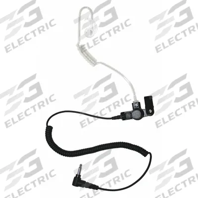 EARPHONE CONNECTION Listen-Only Earpiece: Fits Universal, Earbud, Clear - Listen-Only Earpieces
