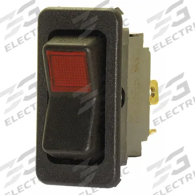 EATON Lighted Rocker Switch: 2 Positions, SPST, Off/Momentary On - General Purpose Rocker Switches