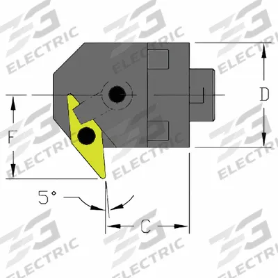 ULTRA-DEX USA Indexable Cutting Head Unit: MH40 MVXNR3-CFT (MPN 912-000-188) - Machining