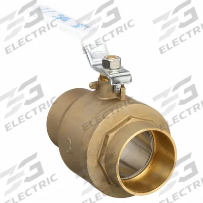 APOLLO Manual Two-Way Ball Valve: 3 in, Brass, Straight, Sweat x Sweat - Brass Ball Valves