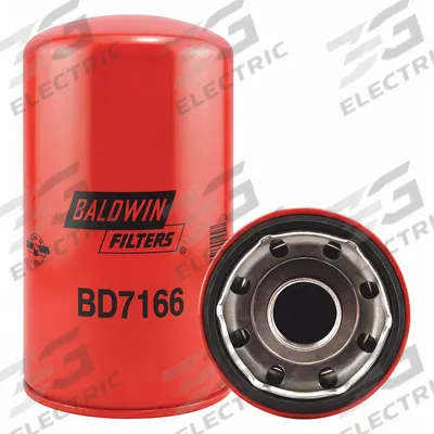 BALDWIN FILTERS Oil Filter: BD7166, LF3622, 1 1/2"-12 Thread Size, 8 1/16 in Overall Ht - Spin-On Oil Filters