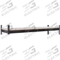 HALLOWELL Shelf: 96 in x 30 in, 620 lb Load Capacity, Particleboard, Black, Shelf (MPN DRHCPL9630ME). Key specifications — Decking Material: Particleboard; Includes: (2) Center Supports; Shelf Configuration: Single Straight; Color: Black; Frame Material: Steel; Brand: HALLOWELL; Frame Finish: Powder Coated; Product Type: Shelf.