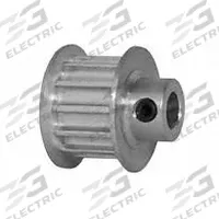 DAYTON Timing Pulley: Curvilinear, Fixed, For HTD Timing Belt Section, For 9 mm Belt Wd, 12 Teeth (MPN 12-5M09-6FA3). Key specifications — Brand: DAYTON; Finish: Clear Anodized; For Belt Series: Powerhouse®.