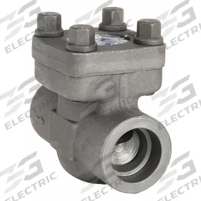 SHARPE Piston Check Valve: Piston, Inline Valve Body, 1 1/2 in Pipe Size, Socket x Socket - Forged Steel Inline Piston Check Valves