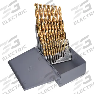CHICAGO-LATROBE Jobber Length Drill Bit Set: 29 Pc, 1/16" to 1/2" by 64ths - NAS-Spec Cobalt Jobber-Length Drill Bit Sets for Aerospace
