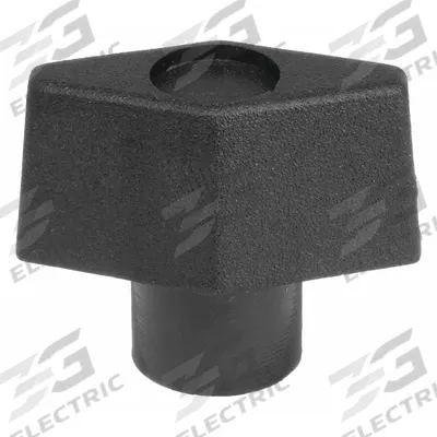 INNOVATIVE COMPONENTS Hand Knob: T, Plastic w/ Brass Thread, #10-24 Thread - T-Handle Knobs with Threaded Hole