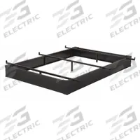 RIZE Bed Base: Queen Fits Mattress Size, 6 in Overall Ht, Metal, Black (MPN J6MB50 BC). Key specifications — Brand: RIZE; Material: Metal.