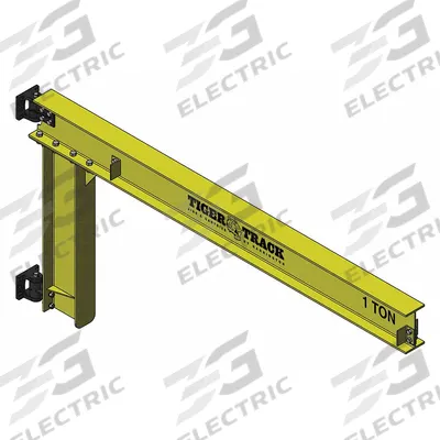 HARRINGTON Jib Crane: Wall Mounted, 1,100 lb Load Capacity - Wall-Mounted Jib Cranes