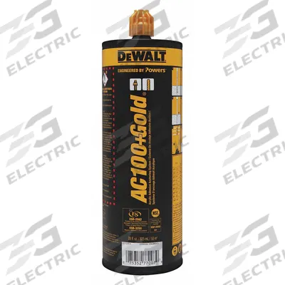 DEWALT Vinylester Anchor Kit: Mixing Nozzle, Adhesive Anchors, Concrete, Acrylic - Vinylester Anchor Adhesives