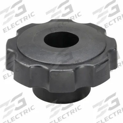 INNOVATIVE COMPONENTS Hand Knob: 8 Point, Plastic w/ Steel Thread, 1/2"-13 Thread - 8-Arm Knobs with Threaded Through-Hole