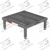 APPROVED VENDOR Work Platform: 14 in Platform Ht - Max, 24 in Platform Wd, 24 in Platform Dp, Steel (MPN AHW-H-2424). Key specifications — Brand: APPROVED VENDOR; Color: Gray.