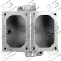 APPLETON ELECTRIC Mounting Body: 2 Gangs, Iron, 3/4 in Hub Size, Feed Through, 6 13/16 in Overall Ht (MPN EDSC272). Key specifications — Brand: APPLETON ELECTRIC; Hub Type: Feed Through.