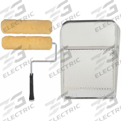 PURDY Paint Roller Kit: 5 Wire Cage Roller Frame, 9 in Roller Lg, 3/8 in Nap Size - Roller & Tray Kits
