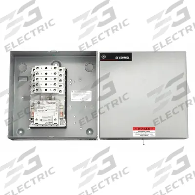 GE Lighting Magnetic Contactor: 10 Poles, 120V AC, 30 A - Enclosed Electrically Held Lighting Contactors