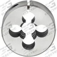 CLE-LINE Round Threading Die: 5/16"-18 UNC, 1 1/2 in OD, Adj, High Speed Steel (MPN C65844)