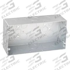 RACO Electrical Box: Steel, Steel - Multigang Rectangular Material & Nominal Size, 3 Gangs (MPN 942). Key specifications — Brand: RACO; Bracket Style: Without Bracket; Clamp Style: Without Clamps.