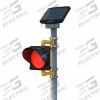 TAPCO Solar Traffic Beacon: Power Source Solar, Lamp Type LED, Light Color Red, Yellow (MPN 600591). Key specifications — Flashes per Minute: 60; Housing Material: Polycarbonate; Housing Color: Yellow; Power Source: Solar; Brand: TAPCO; Lamp Type: LED; Includes: Solar Cabinet; Light Color: Red.