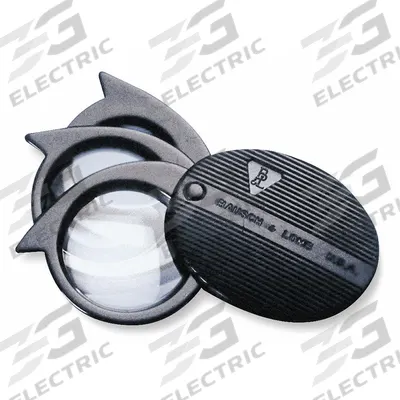 BAUSCH & LOMB Folding Pocket Magnifier: 5X to 20X, 0.5 in/2 in Focal Distance - Magnifiers