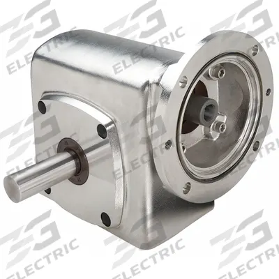 BOSTON GEAR Speed Reducer: 30:1, 58 RPM, 0.75 hp Input Max, 624 in-lb Output Max, Round - Washdown Duty Direct-Drive Right-Angle Speed Reducers