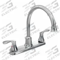 CLEVELAND FAUCET GROUP Kitchen Faucet: 40617, Metal, Centerset, Deck, 4 Mounting Holes, Chrome, Arc. Key specifications — Series: 40617; Brand: CLEVELAND FAUCET GROUP.
