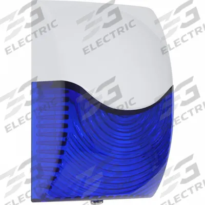 SAFETY TECHNOLOGY INTERNATIONAL Alert Siren: 12 to 24V DC, 3 7/32 in Overall Wd, LED - Siren Alarms with Strobe Light