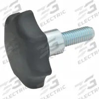 JW WINCO Plastic Hand Knob w/ Stainless Hub & Threaded Stud: 7 Point, Plastic w/ SS Thread (MPN 6336.5-TE-50-M10-25). Key specifications — Brand: JW WINCO.