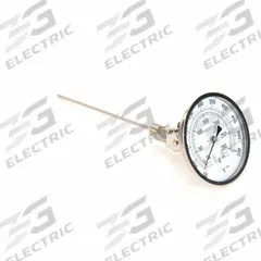 APPROVED VENDOR Dial Thermometer: 50°F to 550°F /10°C to 290°C, 9 in Stem Lg, 5 in Dial Dia (MPN 1NGF5). Key specifications — Accuracy: ±1 % @ 151 to 450 °F; Brand: APPROVED VENDOR.