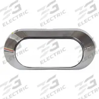 MAXXIMA Bezel: Bezel, Silver, Plastic, 3 1/2 in Lg, 1 3/4 in Ht, 3/4 in Wd, M20383 (MPN M50137). Key specifications — Color: Silver; Brand: MAXXIMA; Compatible with Manufacturer Model Number: M20383; Material: Plastic; Product Type: Bezel.