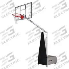 SPALDING Portable Backstop: Acrylic, 10 ft Max Ht, Folds Down for Storage, 117 in Overall Wd (MPN 411-870). Key specifications — Brand: SPALDING; Backboard Material: Acrylic; Features: Folds Down for Storage.
