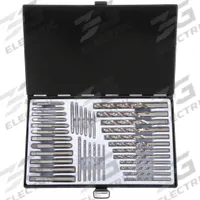 APPROVED VENDOR Drill Bit and Tap Set: 36 Pc (MPN 5PXJ5). Key specifications — attr1300596: Straight Flute.