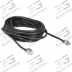 APPROVED VENDOR Extension Cord: Outdoor Use, 100 ft Lg, Outlet, 5-15P, 12/3, SJTW, Black, 125V AC (MPN 21RJ53). Key specifications — Brand: APPROVED VENDOR; Temperature Rating: -40° to 167°F; NEMA Plug Configuration: 5-15P.