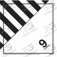 JJ KELLER DOT Container Placard: Class 9 Miscellaneous Placard - Worded, 10 3/4 in x 10 3/4 in (MPN 939). Key specifications — Brand: JJ KELLER; Message: Class 9 Miscellaneous Placard - Worded.